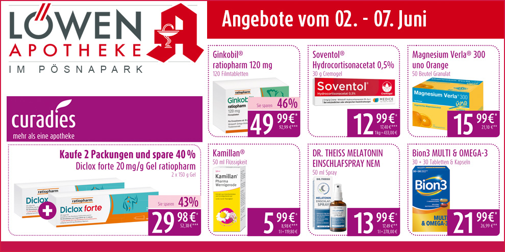 Aktuelle Angebote der Löwenapotheke